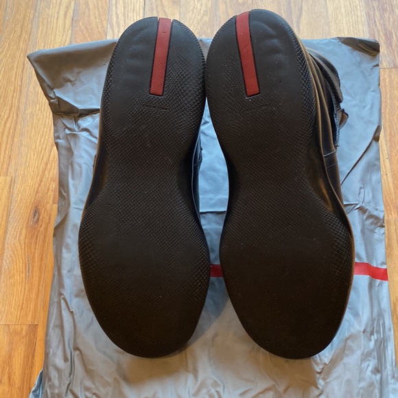 Prada Men’s Black Booty Pull-on with Strap Size 10 - Picture 7 of 14